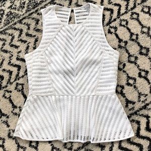 H&M sleeveless peplum top